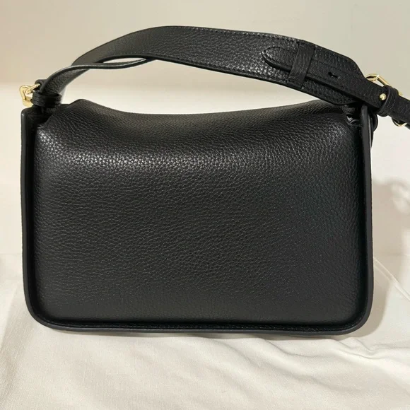 The Horse Clementine Bag Black Pebbled with Gold Hardware - Picture 2 of 14